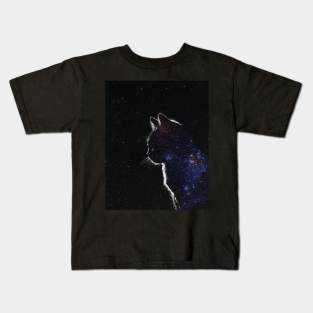 Star Covered Cat Kids T-Shirt